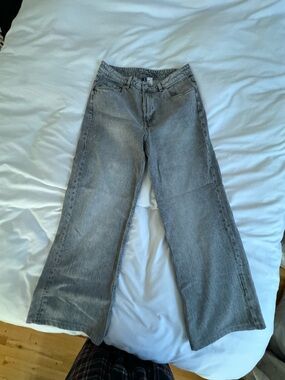 H&M Gray Straight Leg Jeans